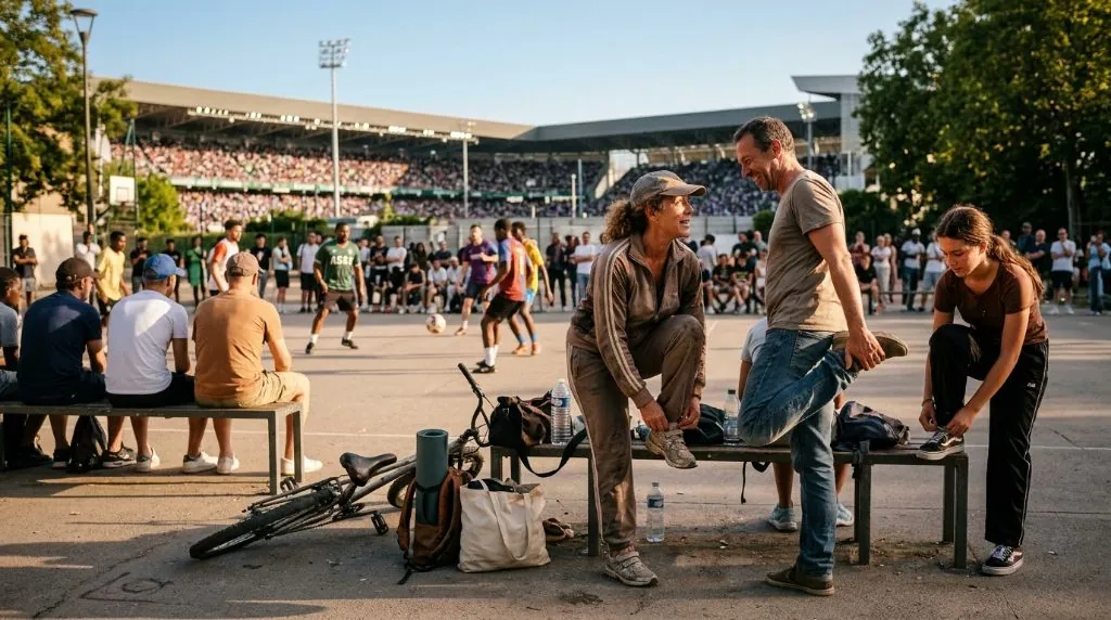 Regarder, essayer, revenir : trois rapports complémentaires au sport